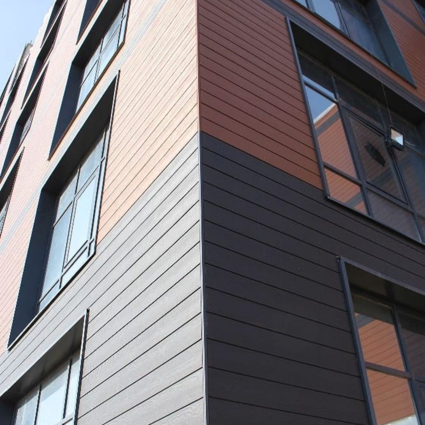 Triton Teak - Composite Shiplap Cladding - Board Width: 174mm (150mm coverage) x 3.6m