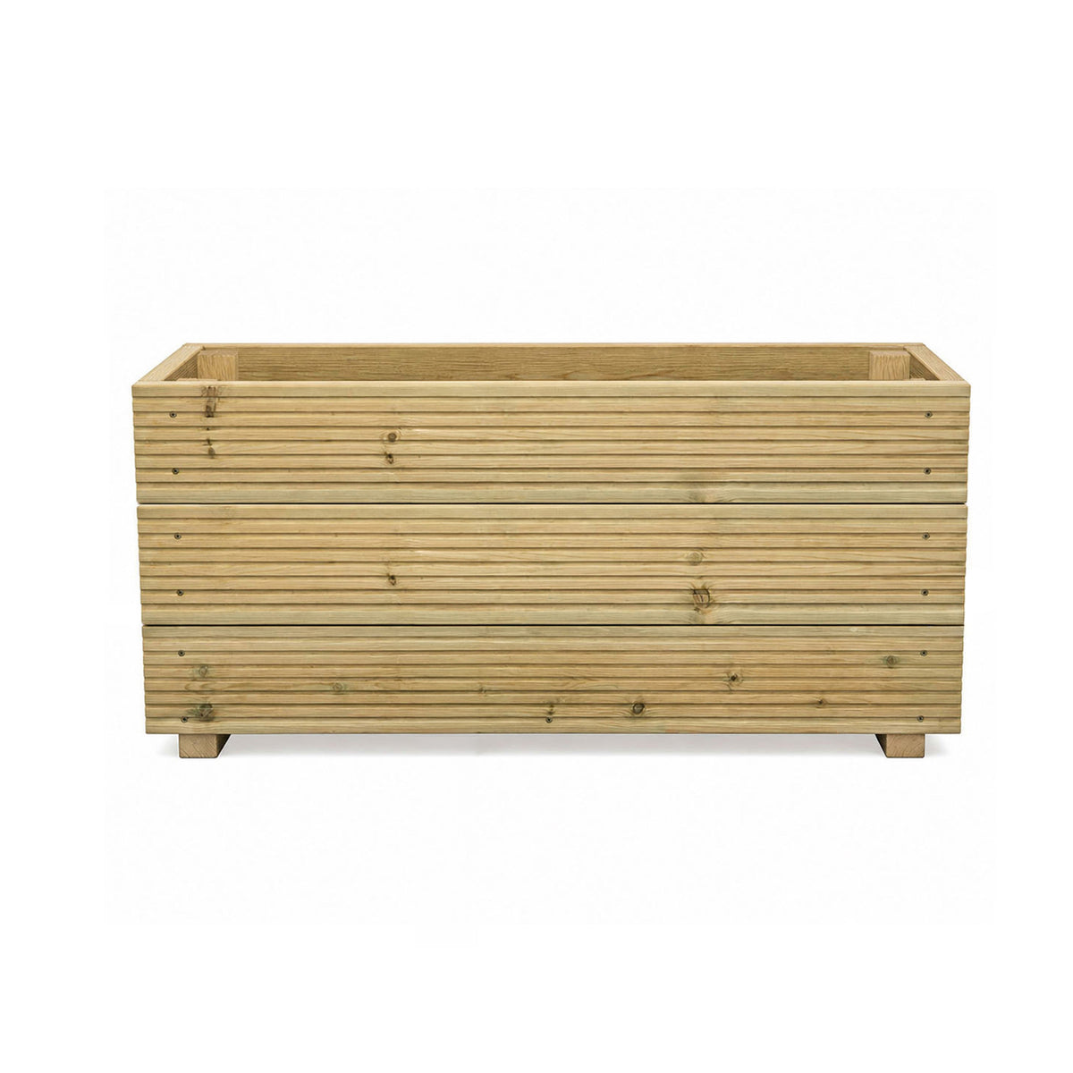 1 meter Wooden Decking Planter – Triple-Board 100 × 35 × 48 cm