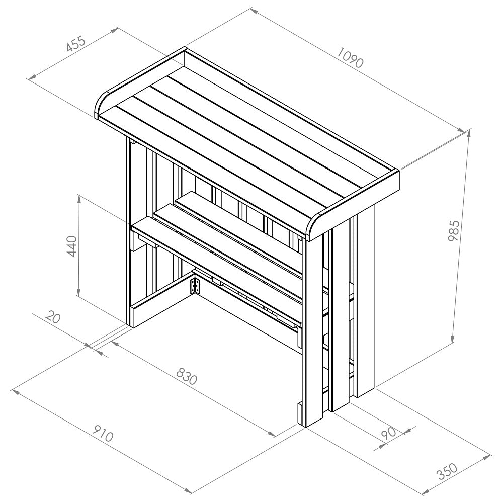 Folding Garden Bar