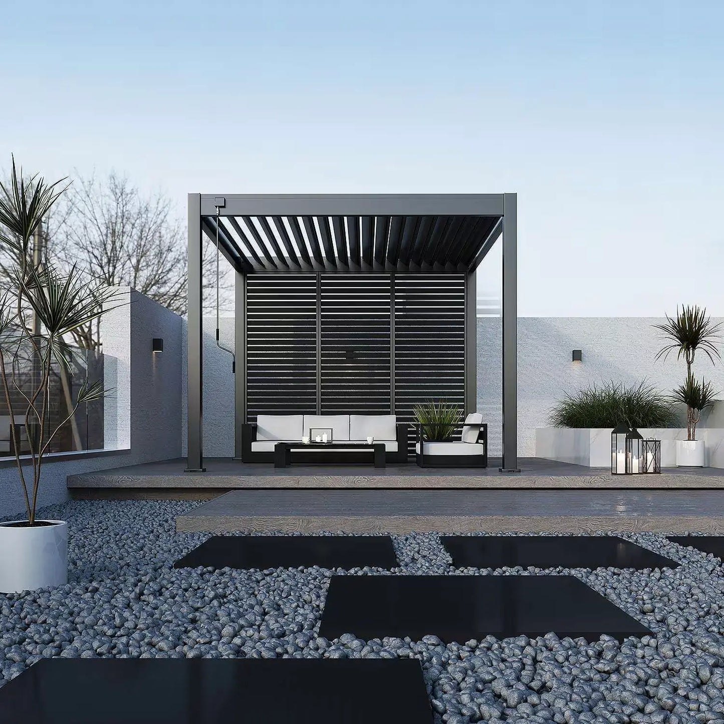 Modena Aluminium Pergola 3m x 3m Free Standing