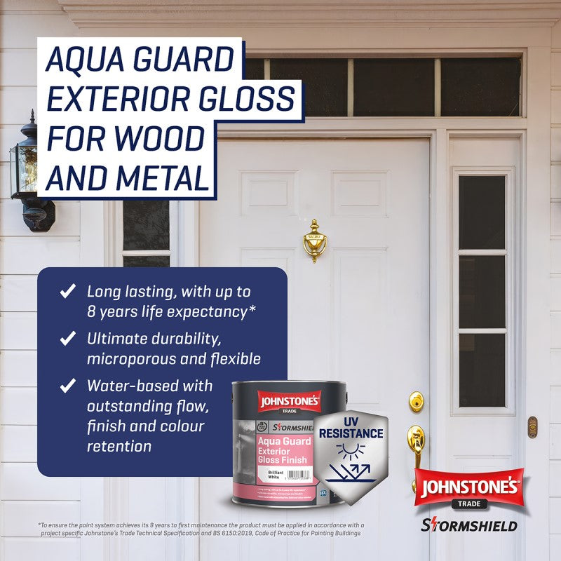 Johnstone's Stormshield Aqua Guard Exterior Gloss - Brilliant White