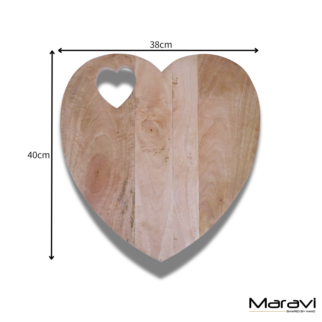Dili Heart Shape Chopping Board 40cm