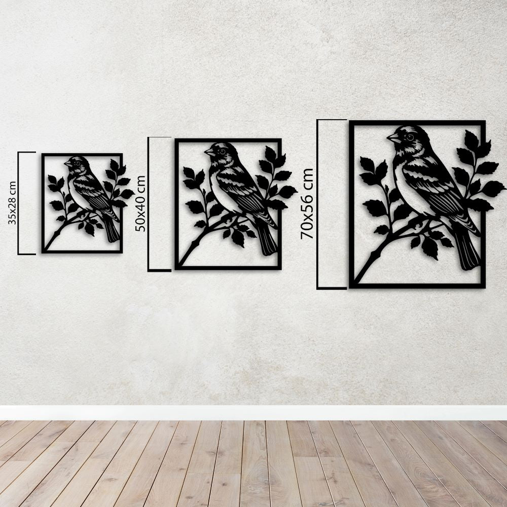 Nature’s Song Bird Metal Wall Art
