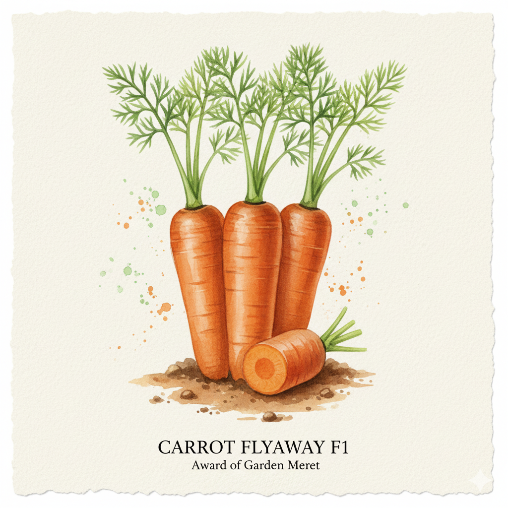 Carrot Seeds - Flyaway F1 - The Best Carrot Fly Resistant Variety (500 Seeds)