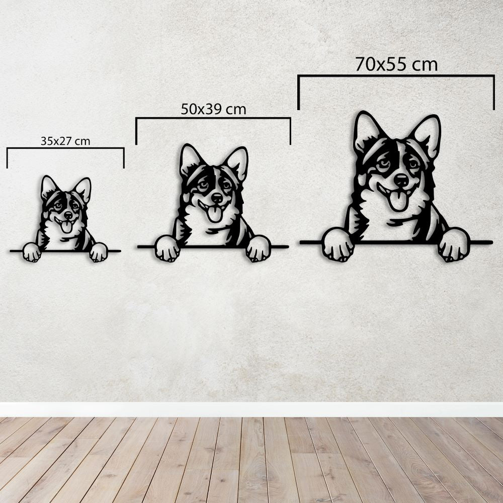 Happy Dog Metal Wall Art – Joyful Pet Lover Decor