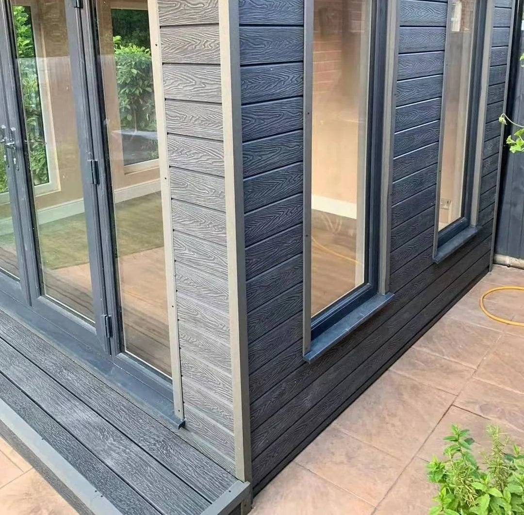 Triton Grey - Composite Shiplap Cladding - Board Width: 174mm (150mm coverage) x 3.6m