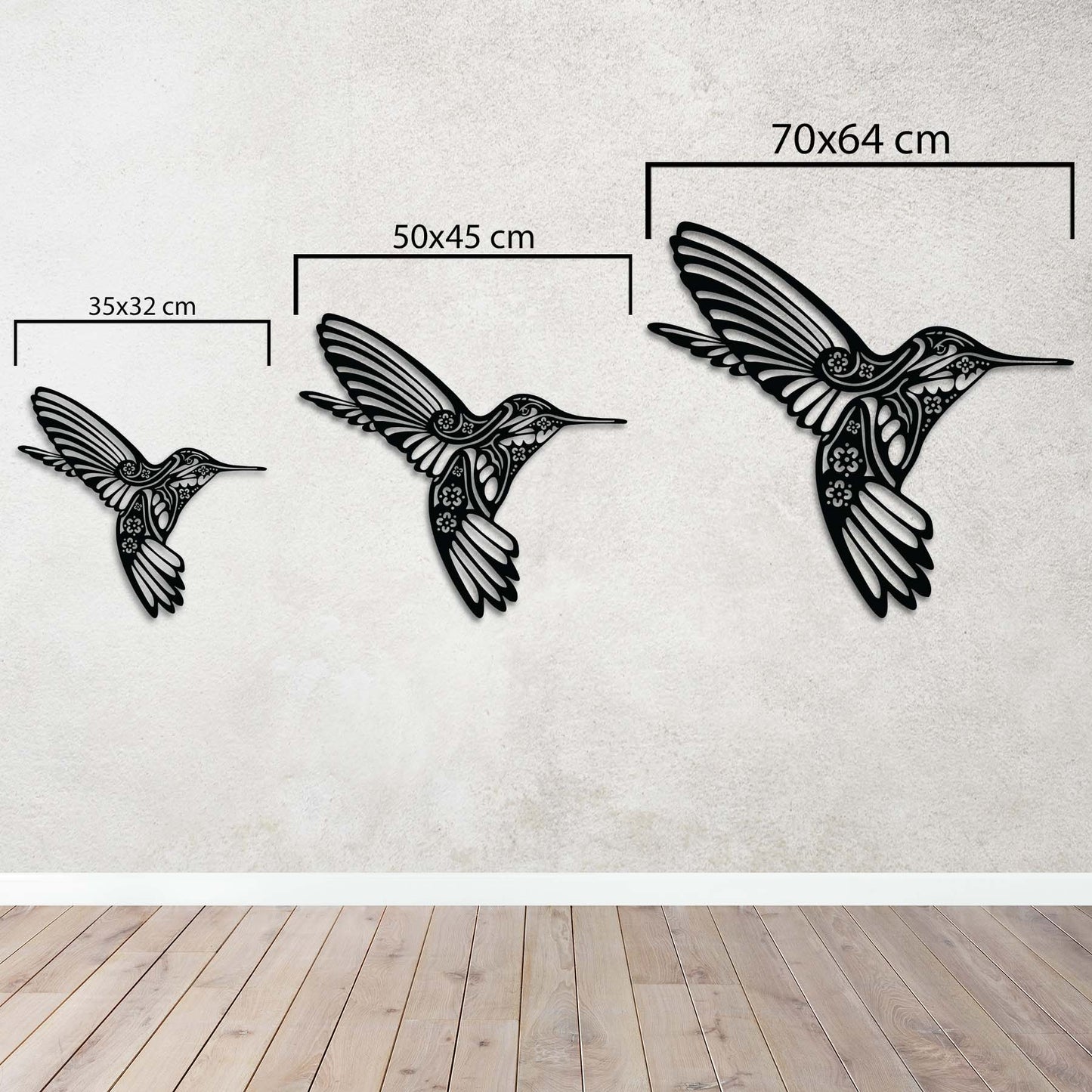 Wings of Freedom Metal Wall Art | Decorative Bird Wall Sculpture
