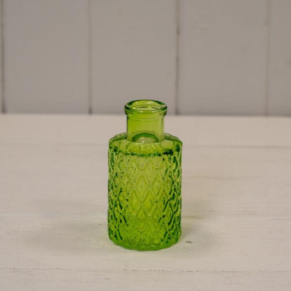 Emerald Green Mini Geometric Glass Bottle (H9.2cm) TD5cm Weight-103g