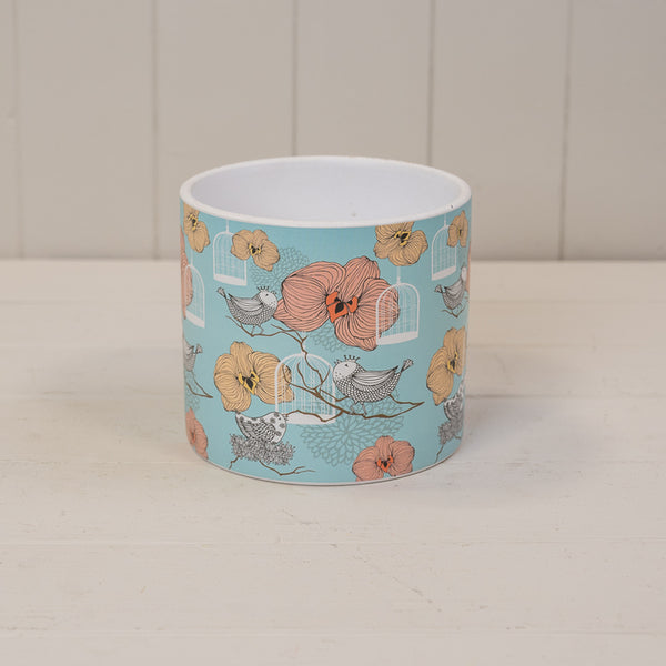 Floral Bird Cage Pot TD13.8cm H12.5cm