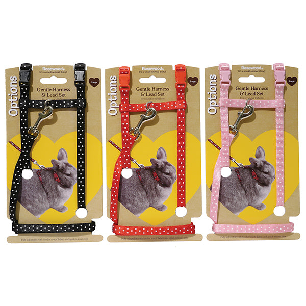 Polka Dot Harness & Lead for Rabbits