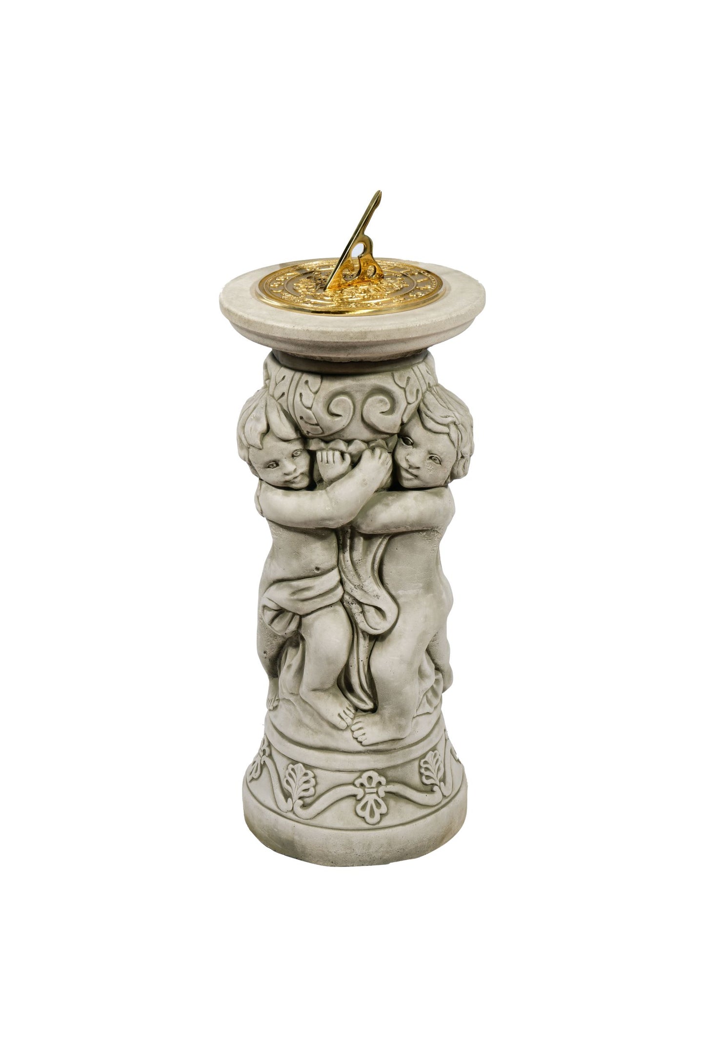 Cherub Stone Sundial - 60cm h x 26cm w 42.3kg