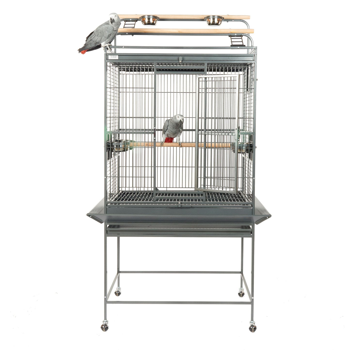 Dakota Cage suitable for medium parrots Dimensions 81 x 58.5 x 178cm Antique