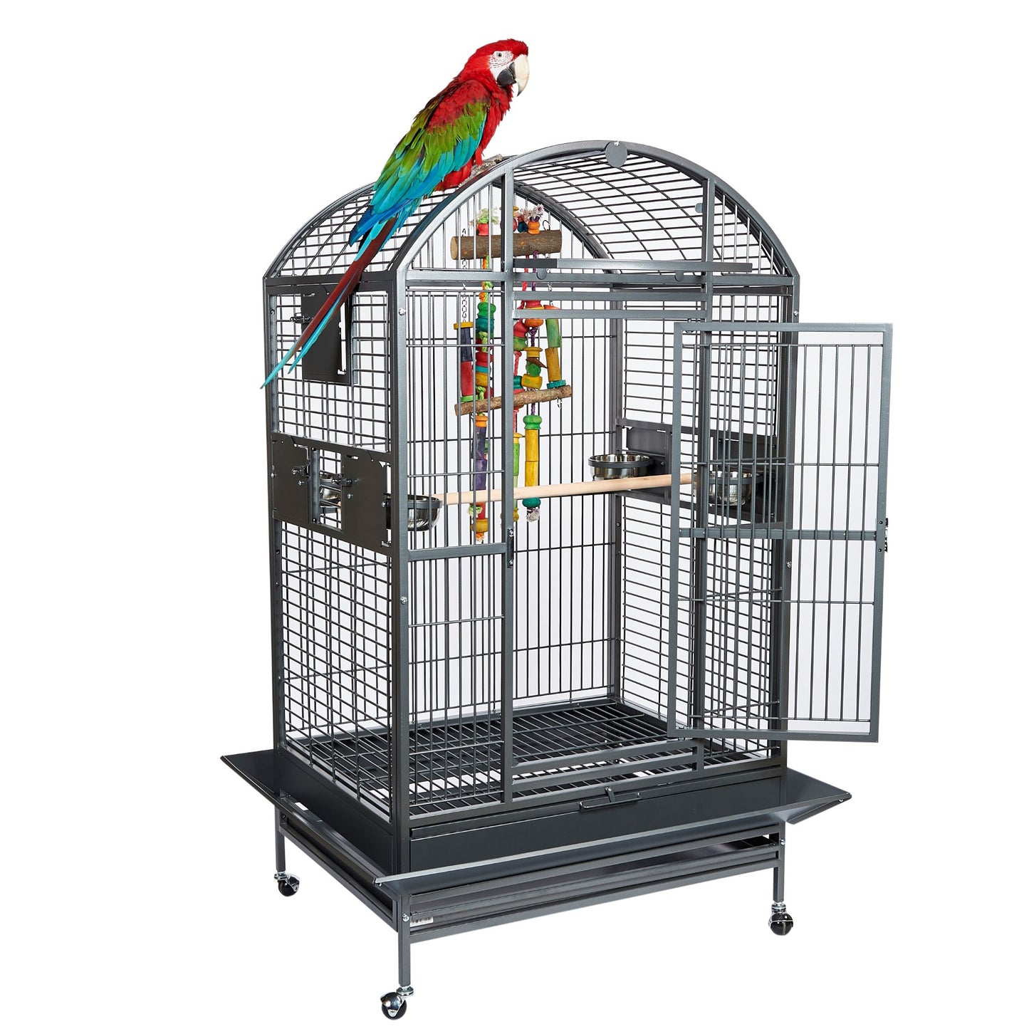 Santos Dome Cage suitable for medium parrots Dimensions 91 x 71 x 167 cm