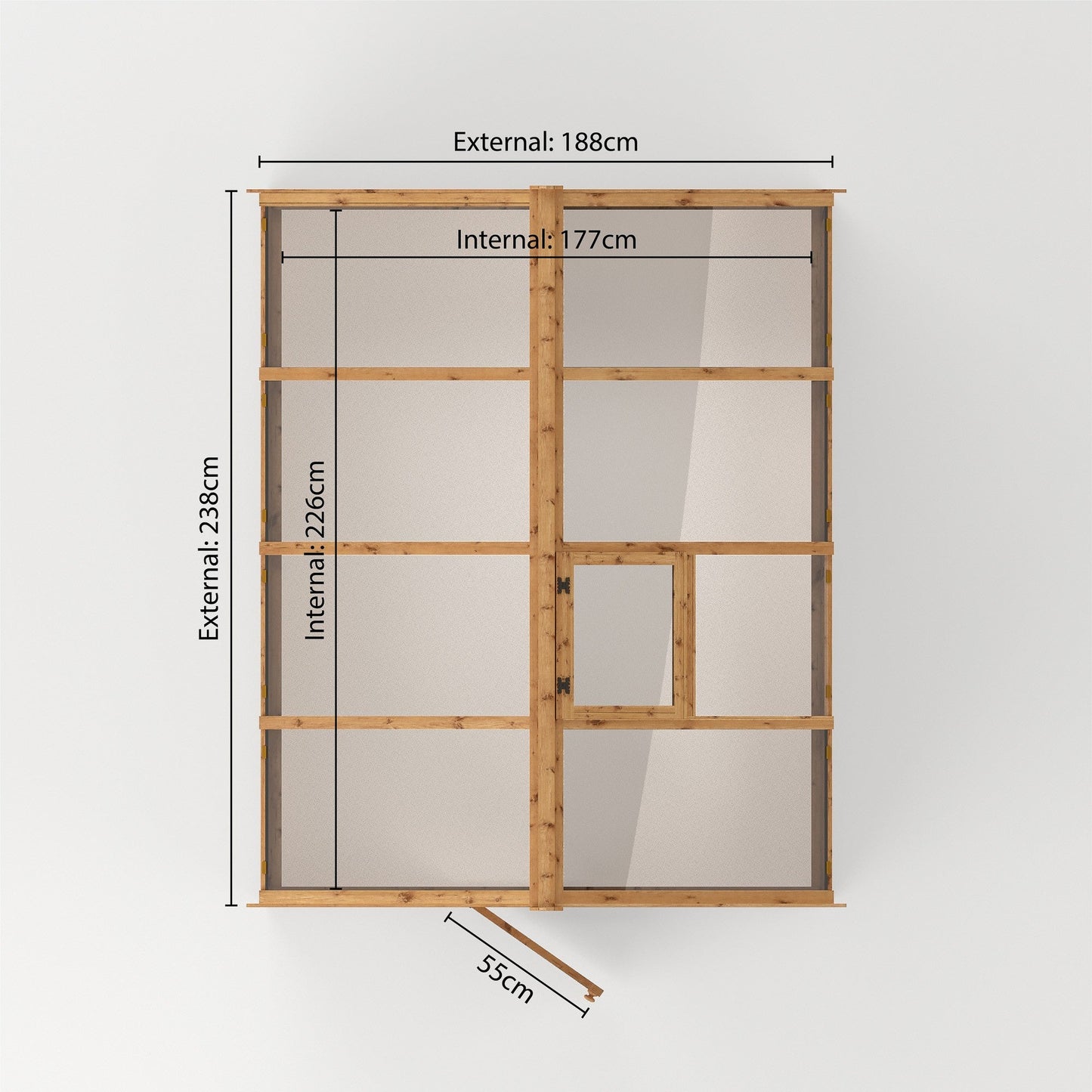 Traditional Wooden Greenhouse from Mercia