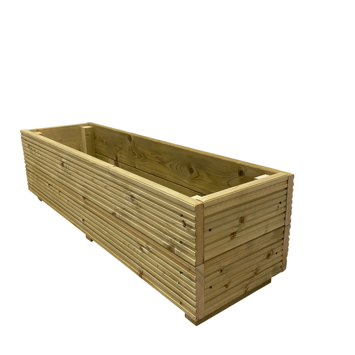 4ft (120 cm) Wooden Decking Planter – 120 × 35 × 33 cm