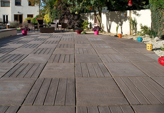 Deckpave Paving Kit 6.25m2 Mid Grey (2500 x 2500mm)