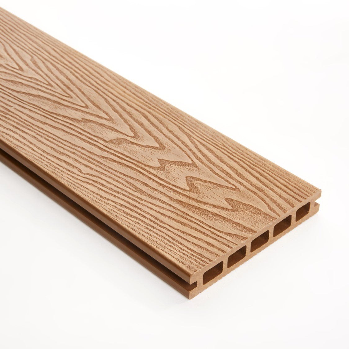 Triton Composite Decking Board – Teak | Affordable Uncapped WPC Deckin