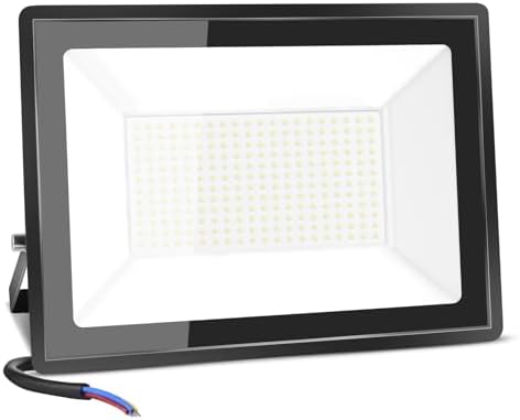 Ankishi 200W LED Floodlight, IP66 Waterproof Security Lights, Super Bright Lights LED 20000LM Outdoor Light, 6500K Daylight White Wall Light for Garden, Patio, Backyard, Front Yard, Garage