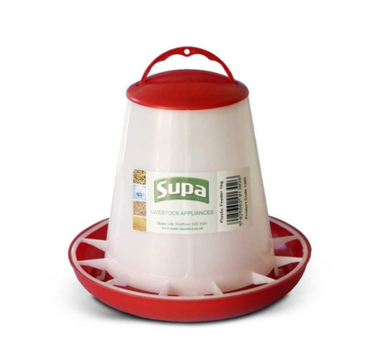 Supa Red & White Poultry Feeder 1kg