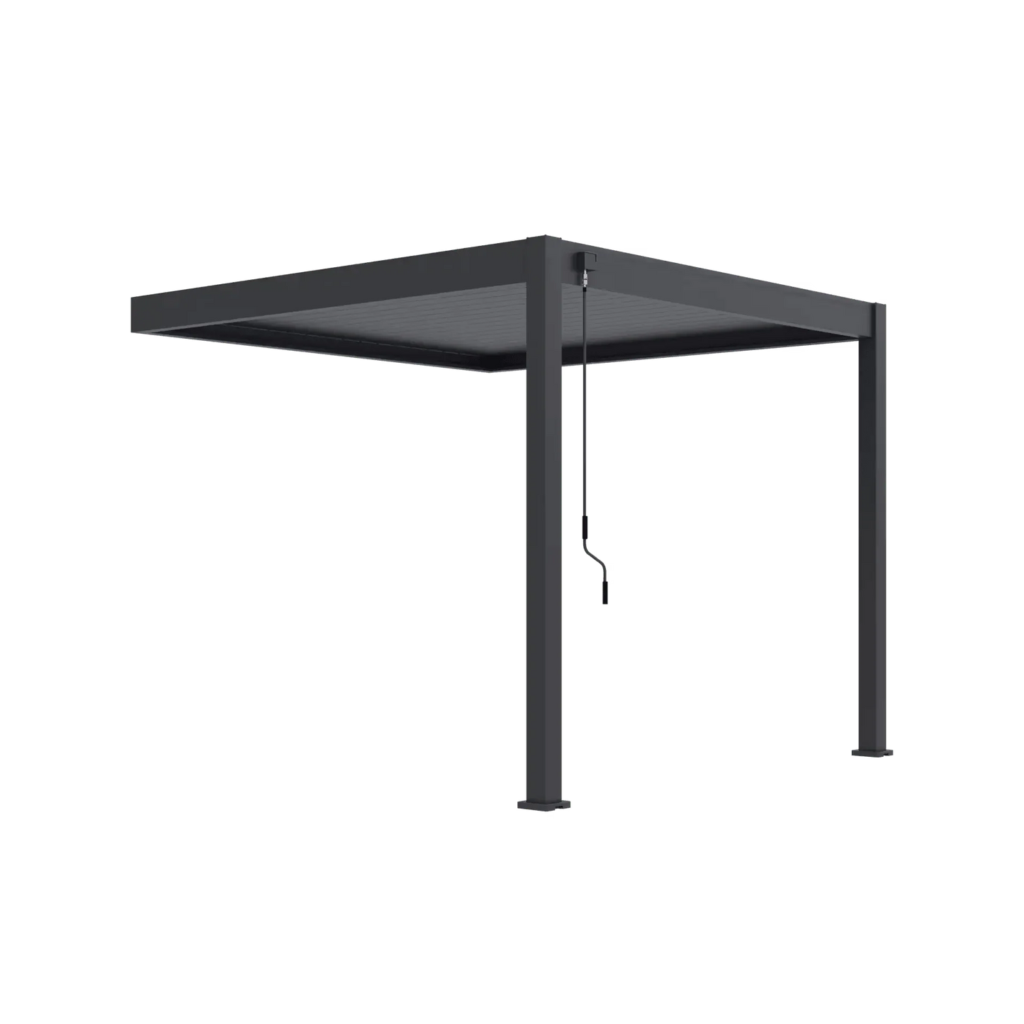 Modena Aluminium Pergola 3m x 3m Wall Mounted