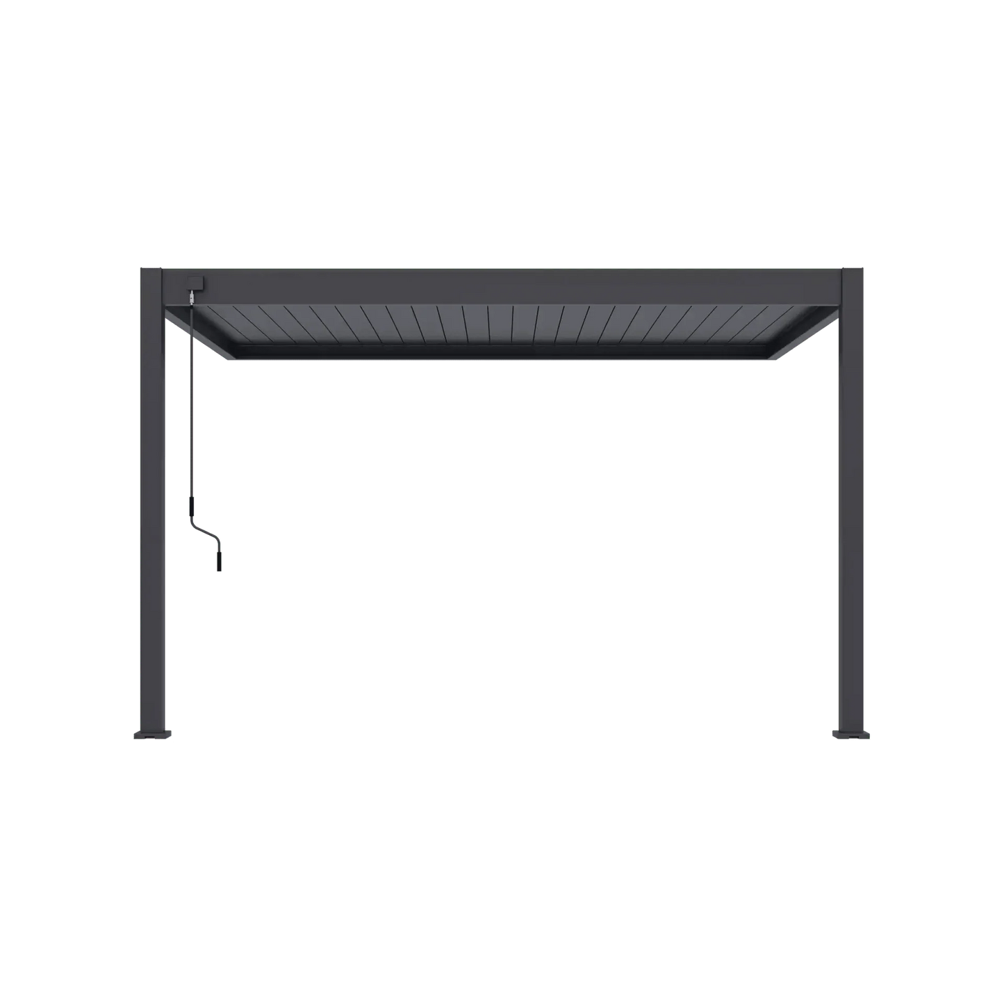 Modena Aluminium Pergola 4m x 3m Wall Mounted