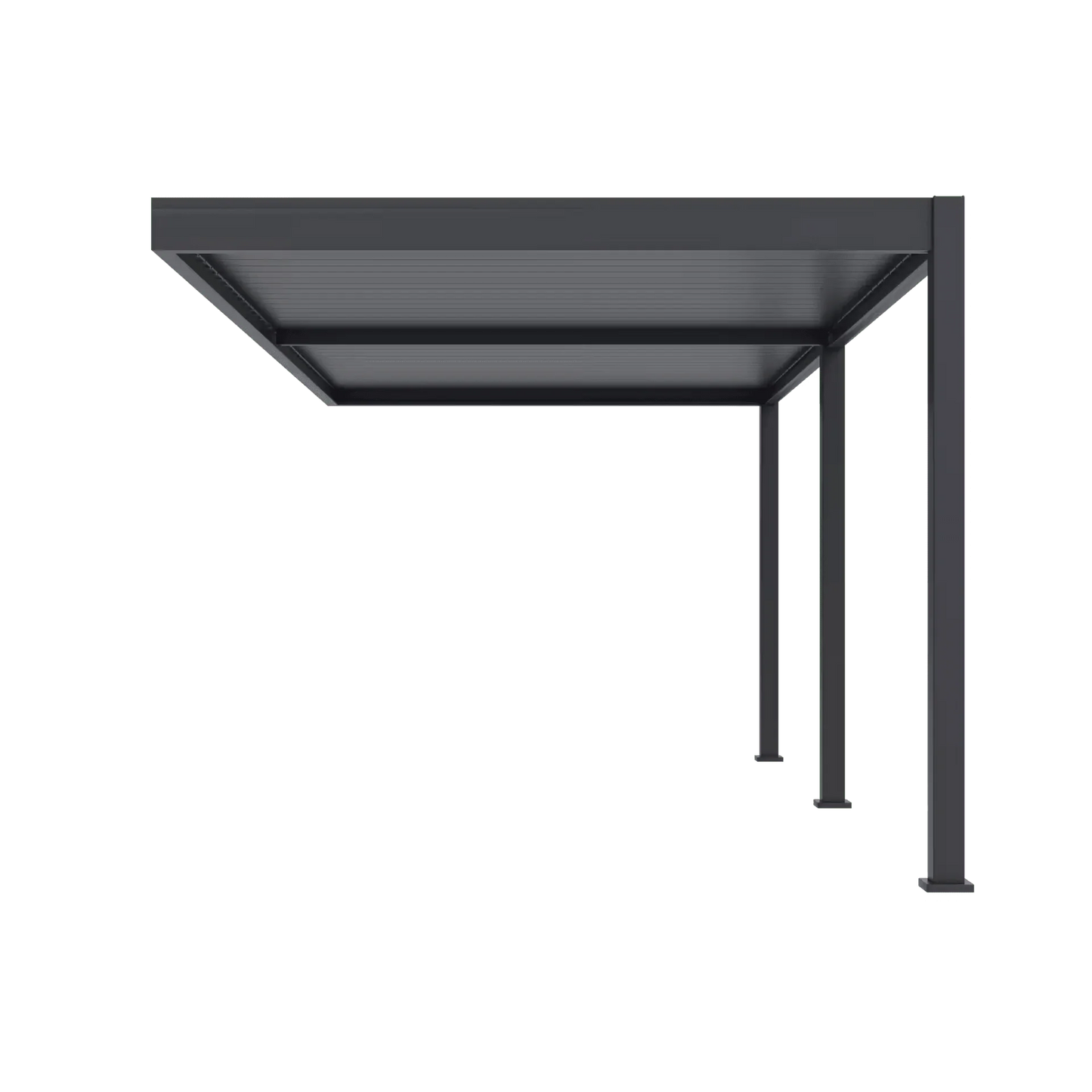 Modena Aluminium Pergola 6m x 3m Wall Mounted