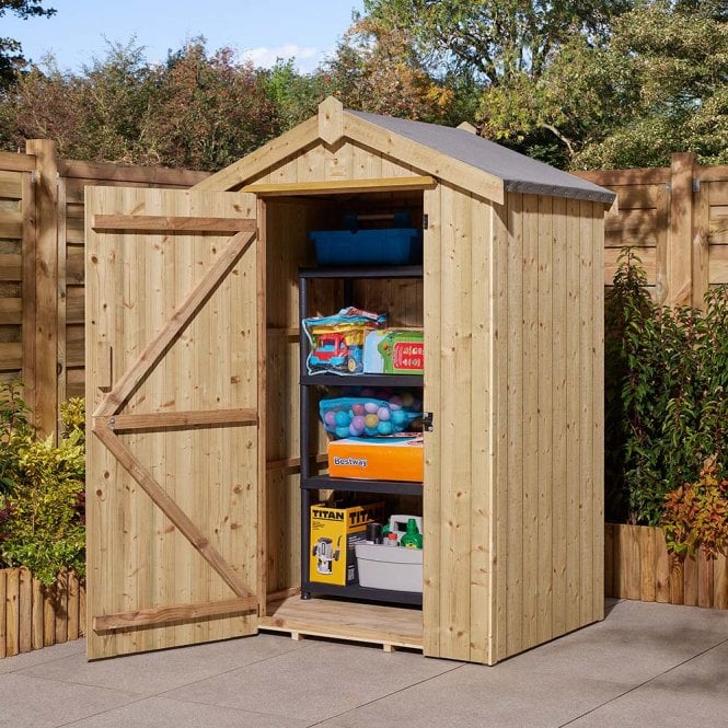 Rowlinson 4' x 3' Signature Heritage T&G Windowless Single Door Apex Shed