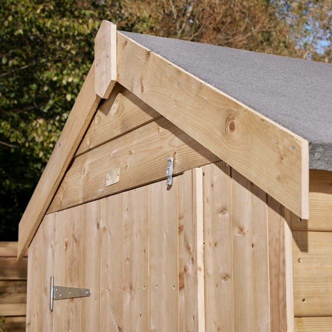 Rowlinson 4' x 4' Premier Shiplap Windowless Single Door Apex Shed