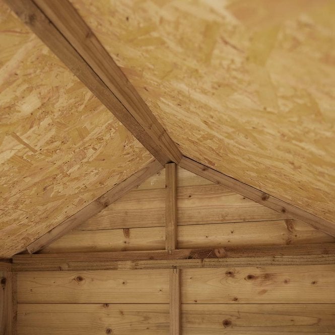 Rowlinson 4' x 4' Premier Shiplap Windowless Single Door Apex Shed