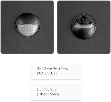 SEBSON Outdoor Lights Mains Powered IP65 - Pack of 2 - Outdoor Garden Lights with PIR Motion Sensor, LED Wall Lights 15W, Cool White, 1000lm, Security Lights for Outside