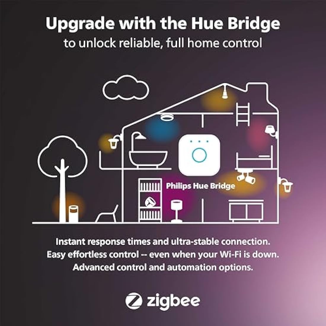 Philips Hue Lily White and Colour Ambiance LED Single Spotlight Extension: Smart Outdoor Lighting for Garden, Works with Alexa, Google Assistant and Apple Homekit
