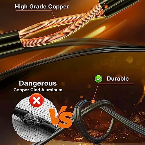 Festoon Lights Outdoor 40M Mains IP65 with 43 LED 2700K Bulbs Outdoor Lights for Indoor Outside Patio Pergola Decor, 3.5M Extension Cable Built-in