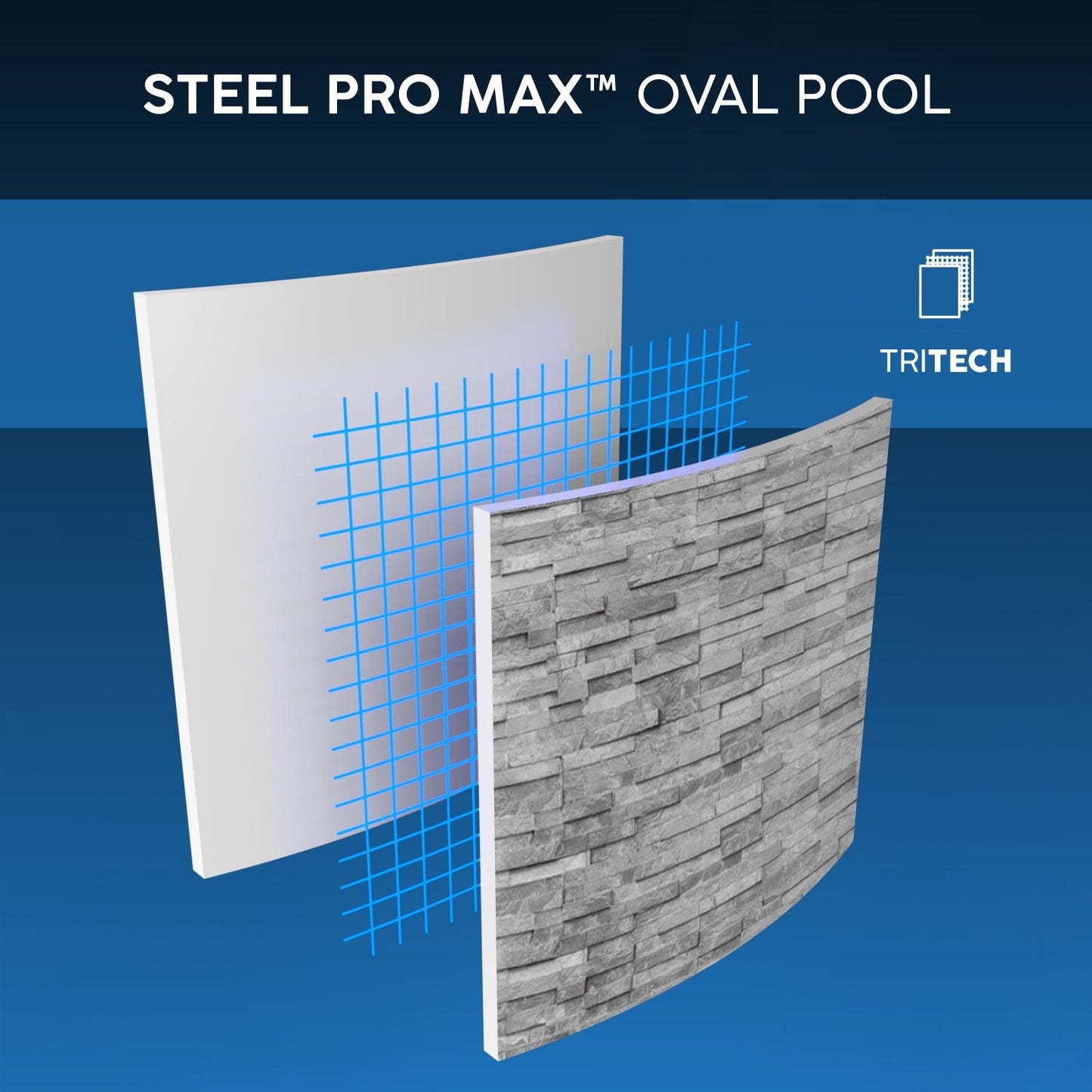 Bestway 14ft x 8ft 2" x 39.5" Oval Steel Pro MAX™ Splashview Above Ground Swimming Pool, Filter Pump & Accessories