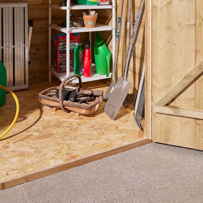 Rowlinson 6' x 4' Premier Shiplap Windowless Double Door Apex Shed