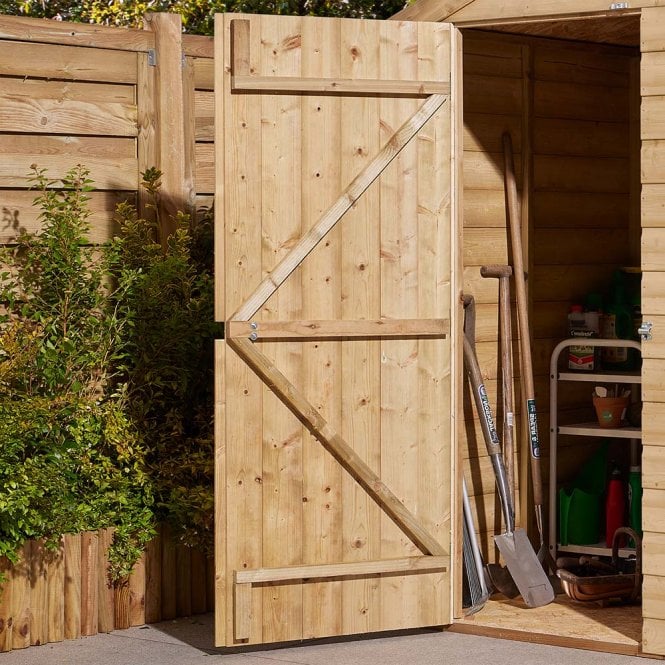 Rowlinson 6' x 4' Premier Shiplap Windowless Single Door Apex Shed
