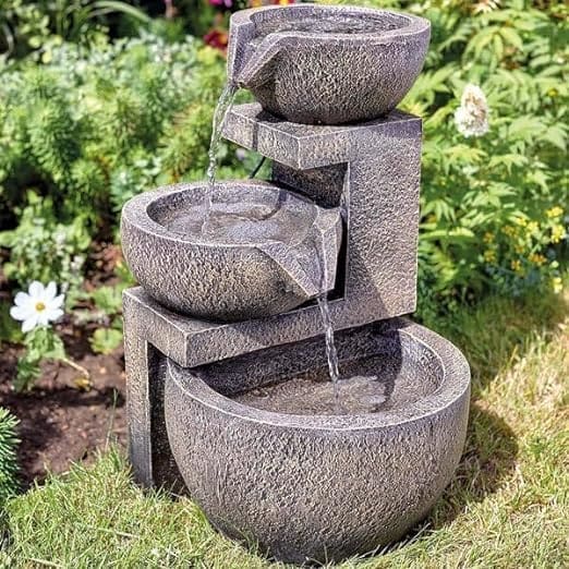 Solar-Powered Genoa Cascade Water Fountain