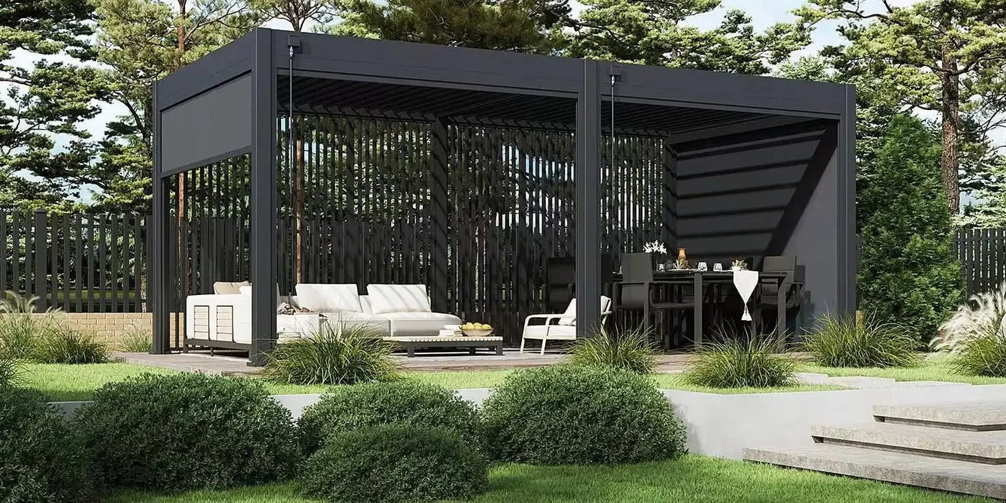 Modena Aluminium Pergola 6m x 3m Free Standing