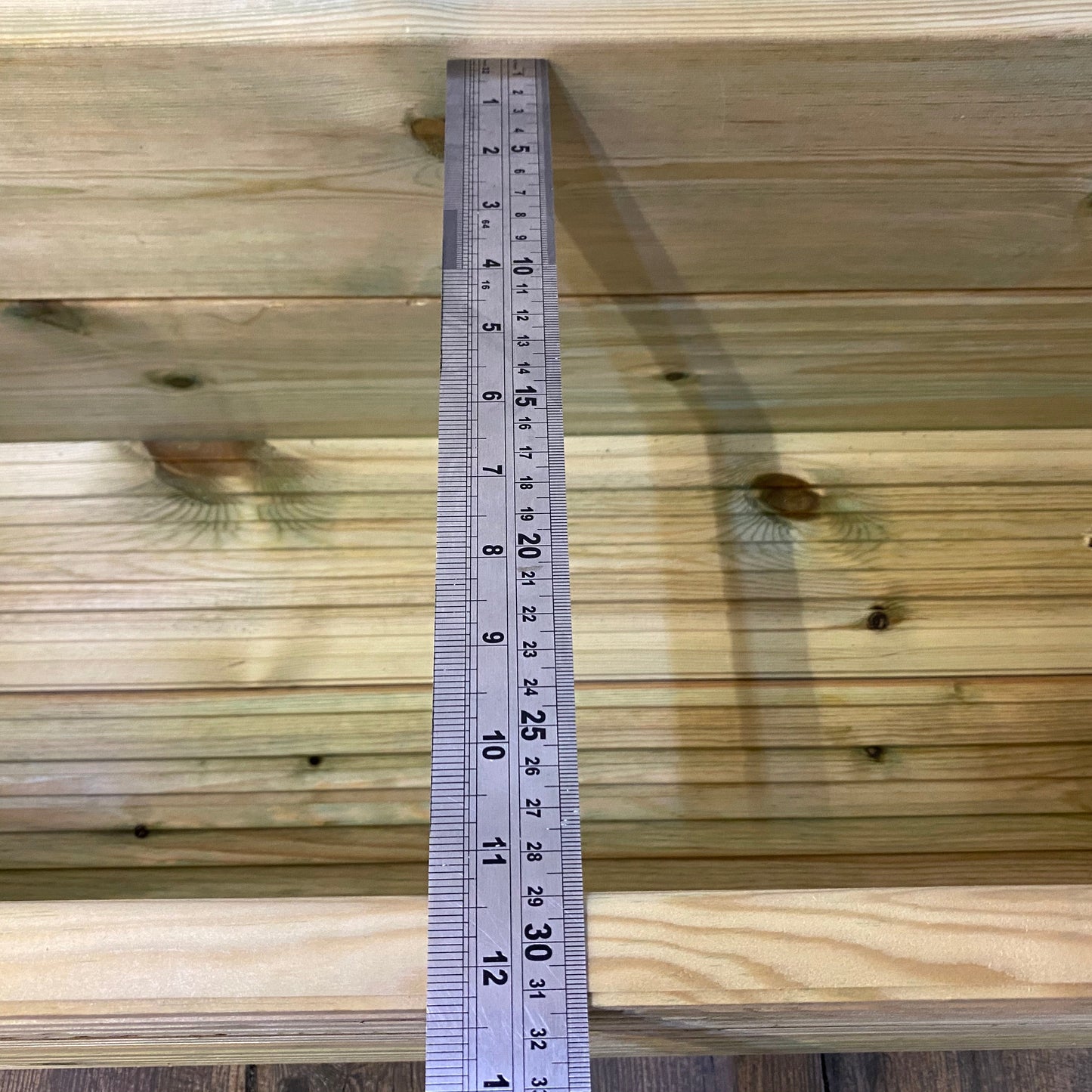 1 meter Wooden Decking Planter – Triple-Board 100 × 35 × 48 cm