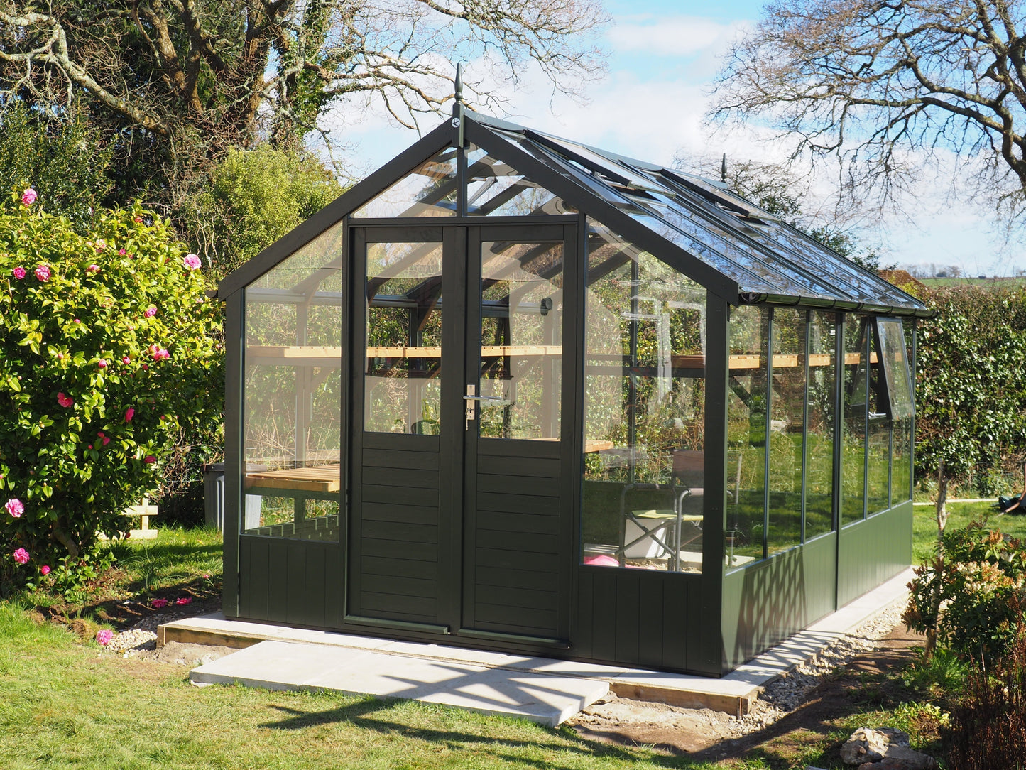 Raven Wooden Greenhouse 8'9x14'8