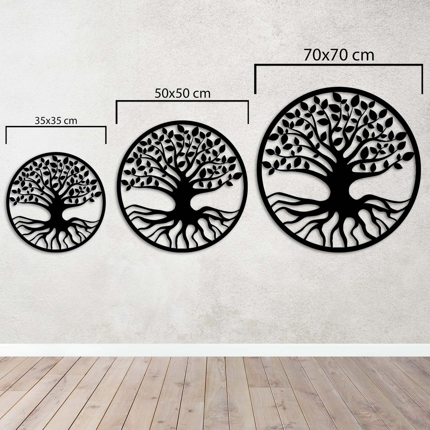 Tree of Life Metal Wall Art – Decorative Nature Wall Sculpture