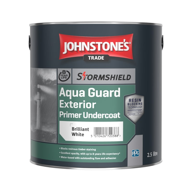 Johnstone's Stormshield Aqua Guard Exterior Primer Undercoat - Brilliant White