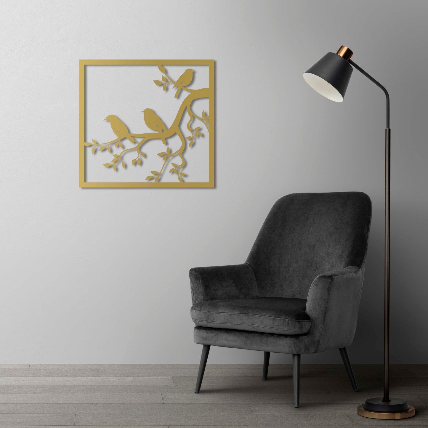 Melody of Spring Birds Metal Wall Art – Nature Inspired Decor