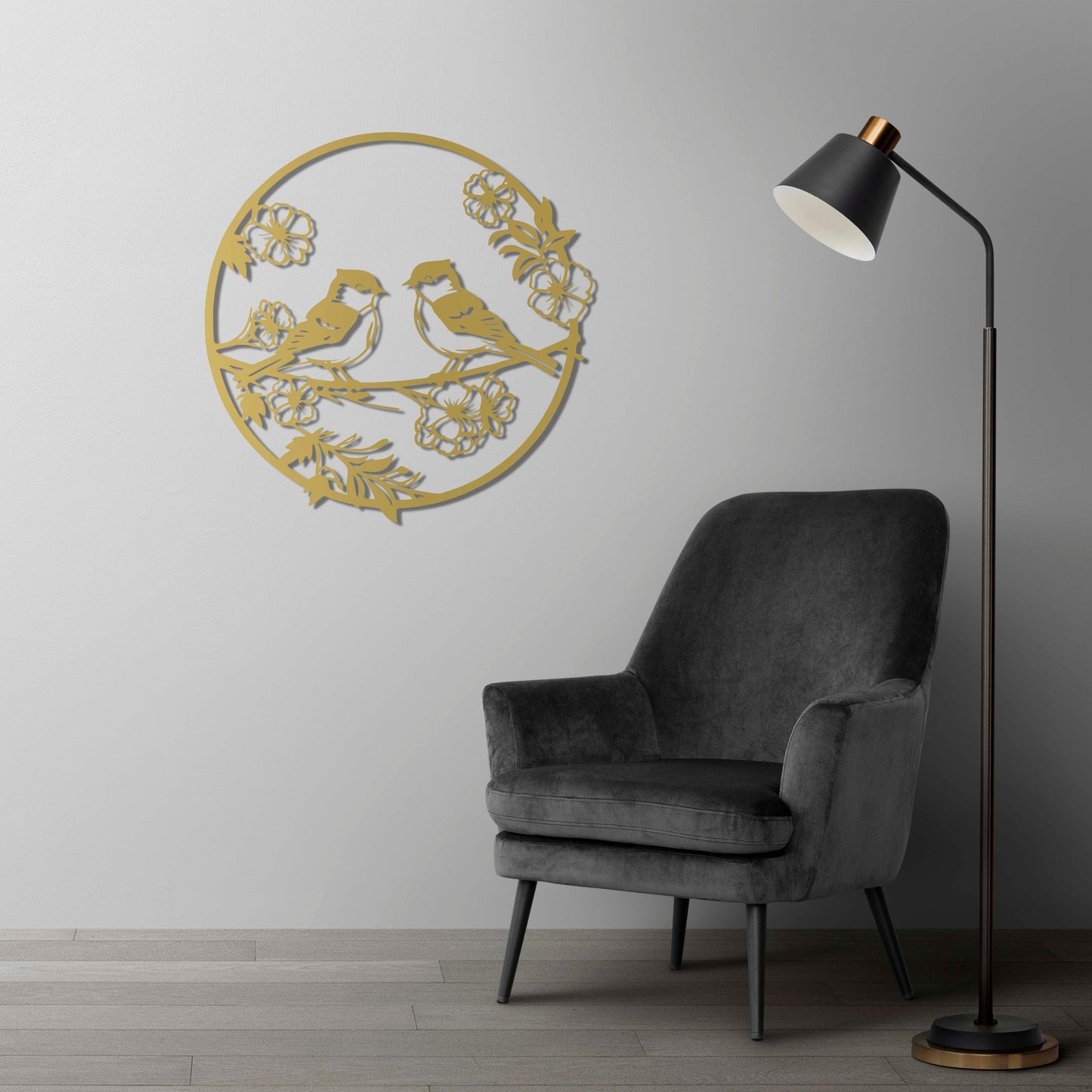 Sounds of Spring Birds Metal Wall Art
