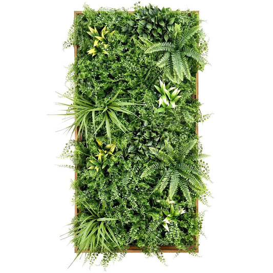 Artificial Dense Fern Wall Art - 50cm x 100cm