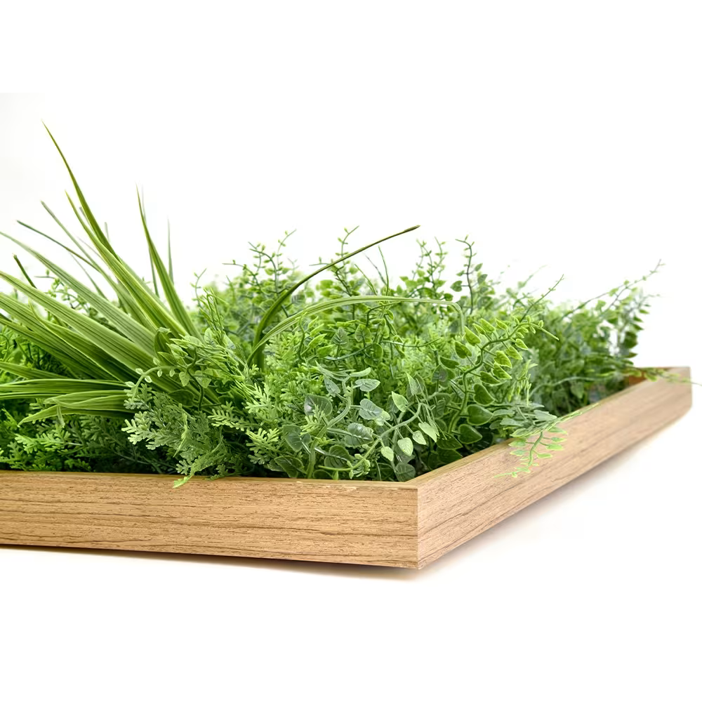 Artificial Dense Fern Wall Art - 50cm x 50cm