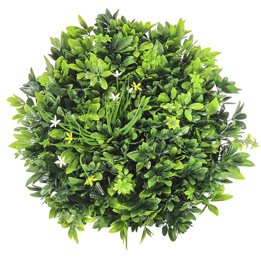 Artificial "Daffodil Smile" Wall Art - 50cm Circular Frame