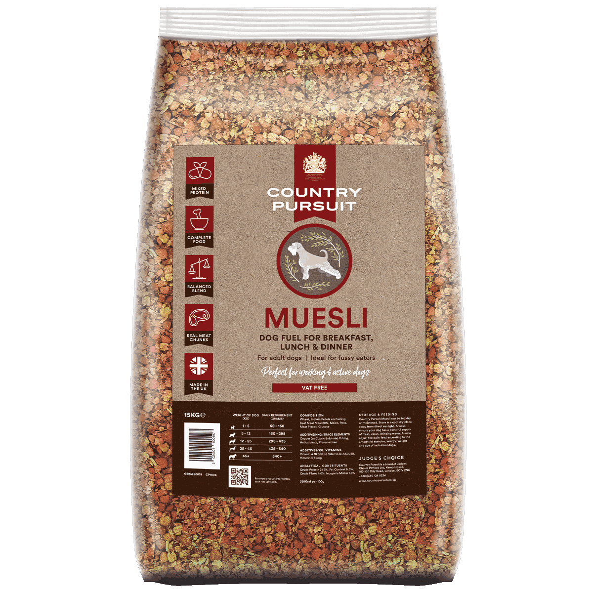 Country Pursuit Muesli Semi-Moist Complete Adult Dry Dog Food 15kg