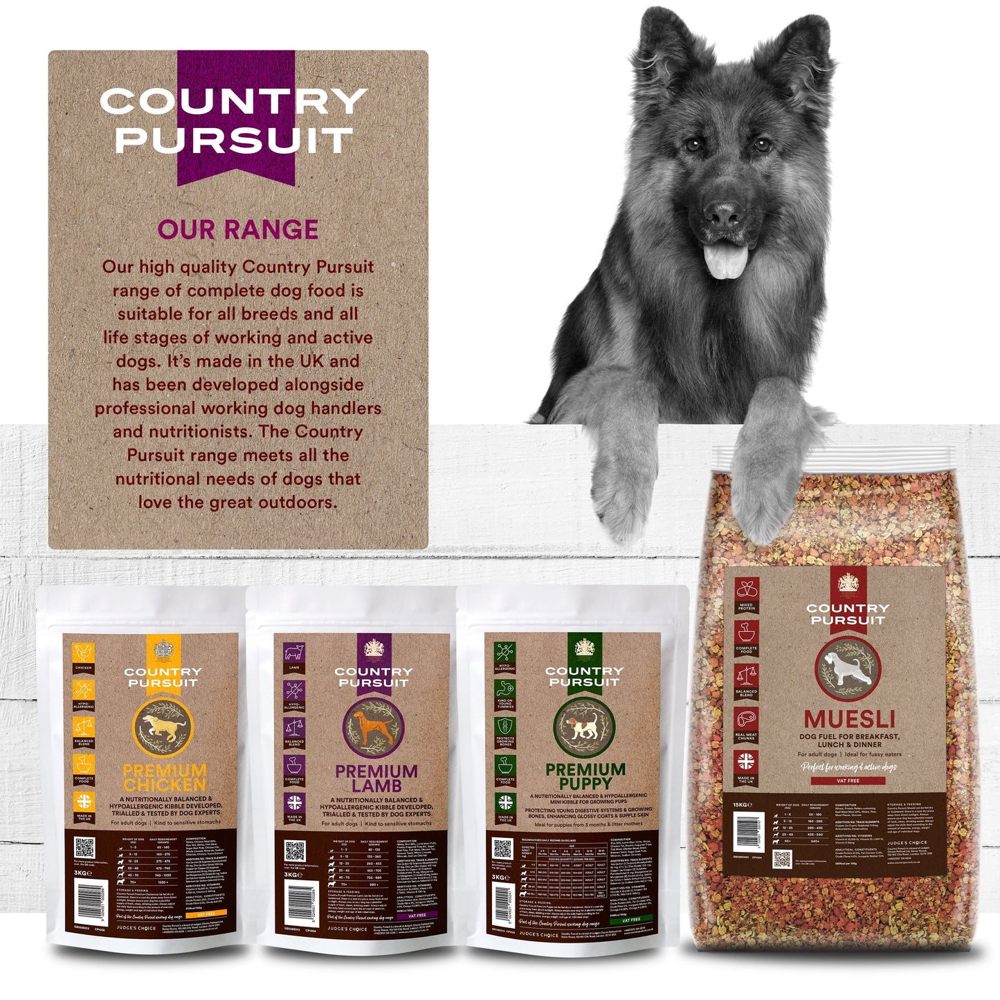 Country Pursuit Premium Lamb, Rice & Tripe - Premium Range - 300g Sample