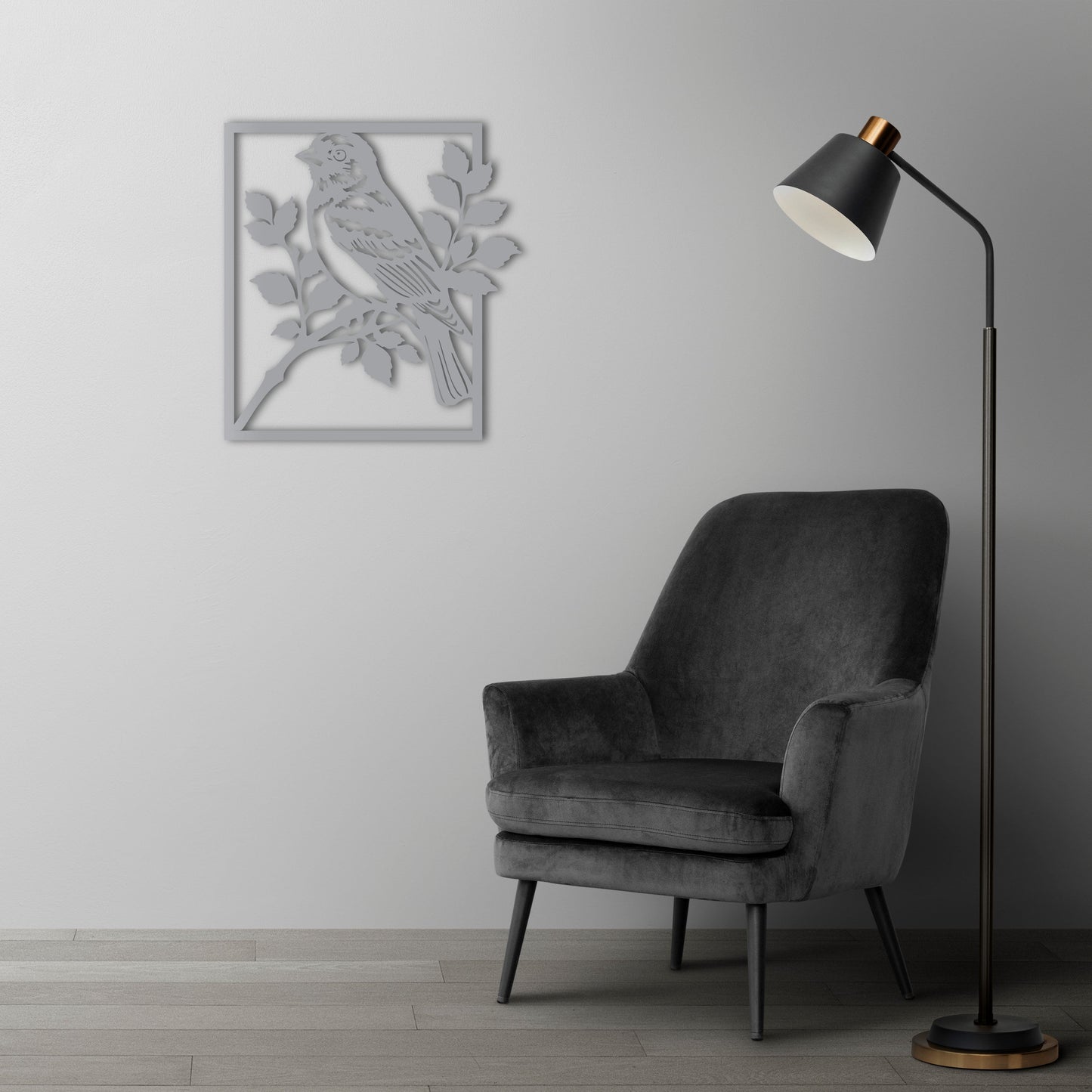 Nature’s Song Bird Metal Wall Art
