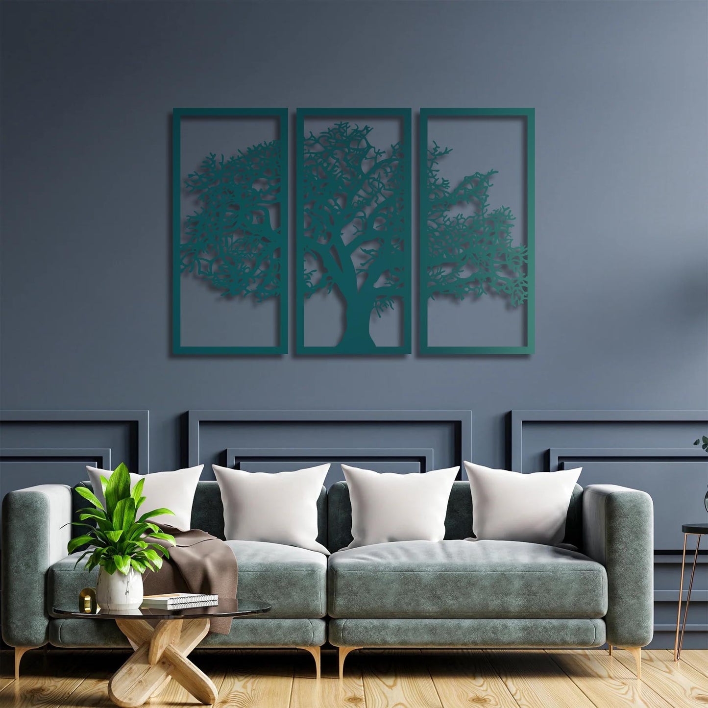 Roots to Sky Tree Metal Wall Art